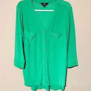 Green Button-Down Shirt